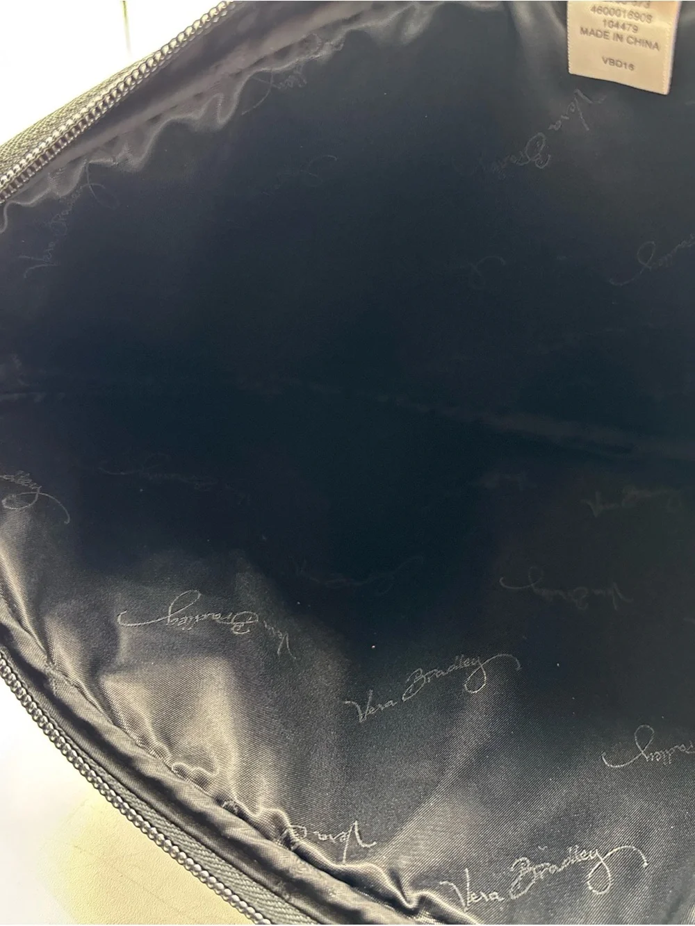 Vera Bradley Northern Stripes Black/Pink Women’s Quilted Laptop Bag